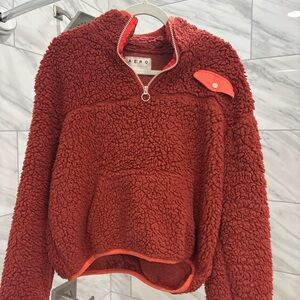 Aeropostale Women's Rust Teddy Jacket